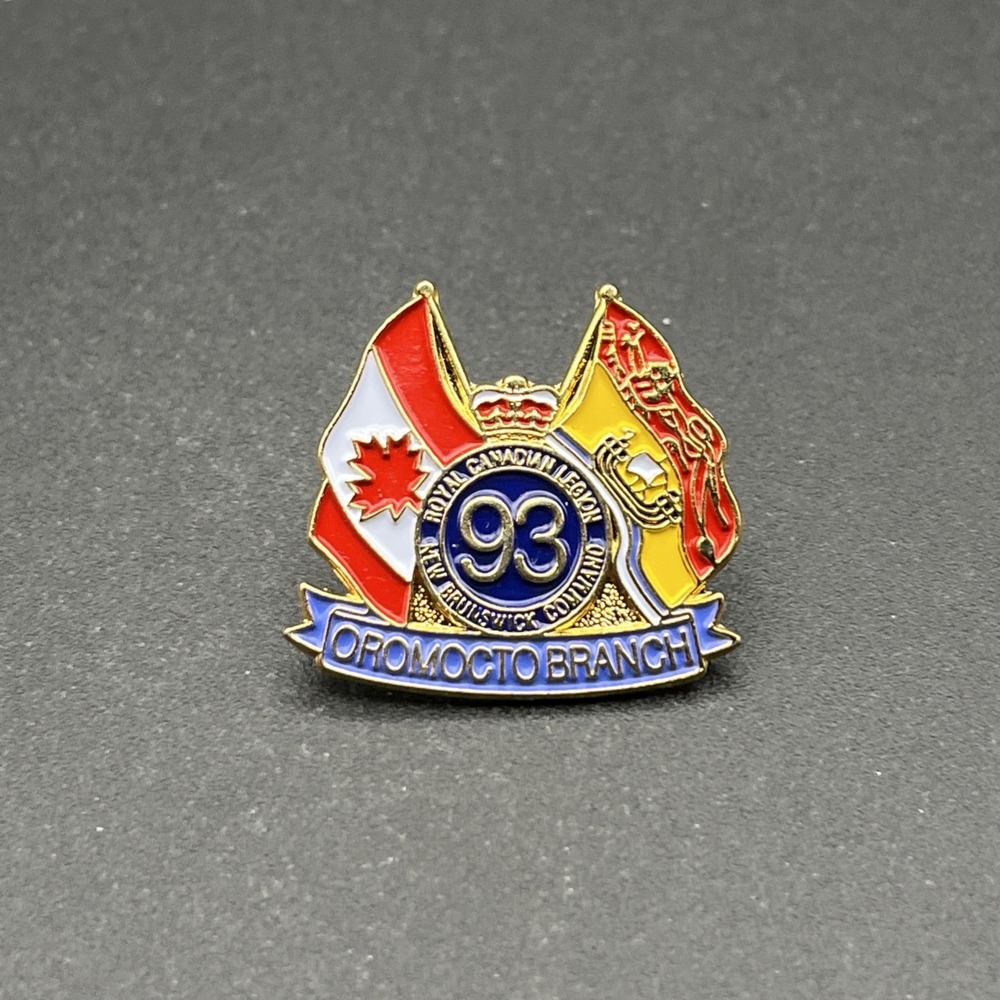 Royal Canadian Legion Oromocto Branch New Brunswick Canada Lapel Hat Pin